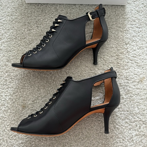GIVENCHY Black Lace Up Heels - Picture 5 of 16